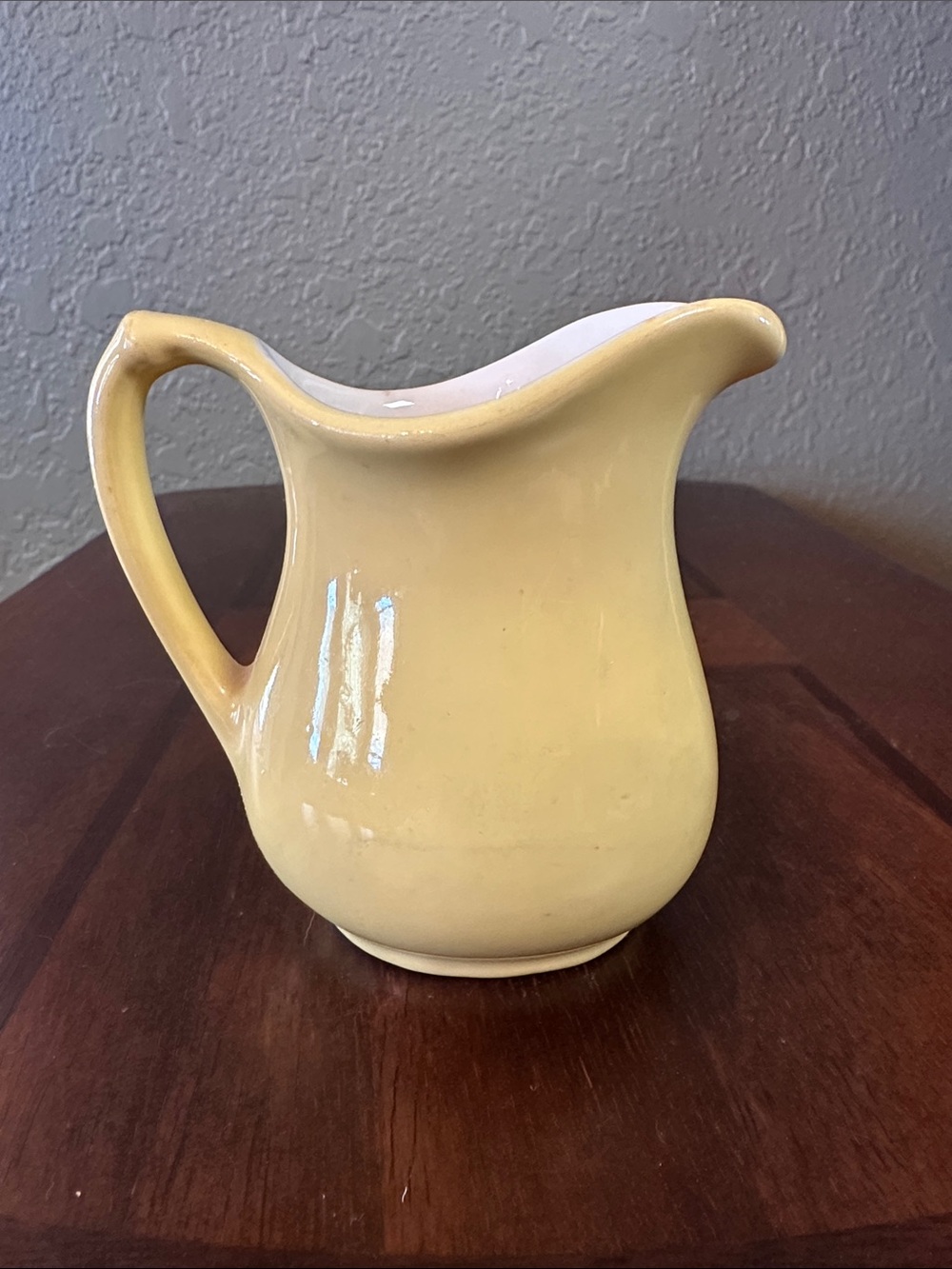 Vintage Wallace China Yellow Creamer Desert Ware Restaurant Ware